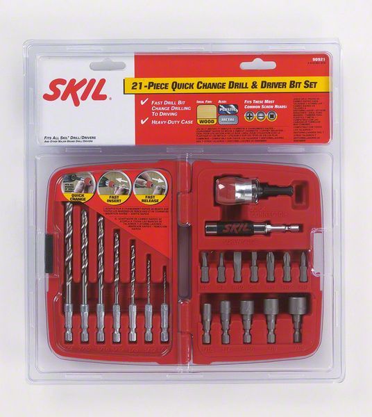 Jogo para Fixar e Parafusar 21Peças - SKIL